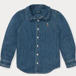 Polo ralph lauren girls denim shirt